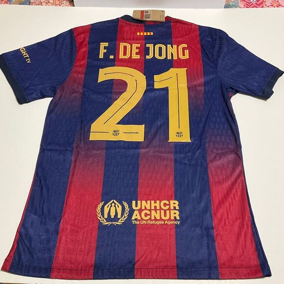 Nike Men’s Barcelona Football Club F. DeJong #21V Neck. L. Barca soccer spain - Picture 1 of 14